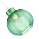 image 5 of Designer Ribbed Leaf Themed Forest Emerald Green Glass Pendant Lighting Shade | Green