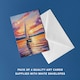 image 2 of Sunset Sailing Boat Seascape Art Cards Pack of 4 Coastal Landscape Greeting Cards