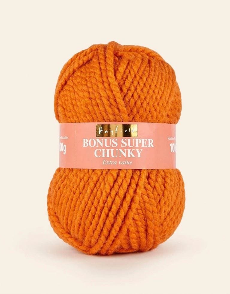 Hayfield Orange Bonus Super Chunky Yarn (Value Pack 10 x 100g Balls) For Crochet, Knitting - 82m per ball
