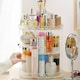 image 3 of Living and Home Transparent Acrylic Rotating Multi-Tiered Makeup Organizer