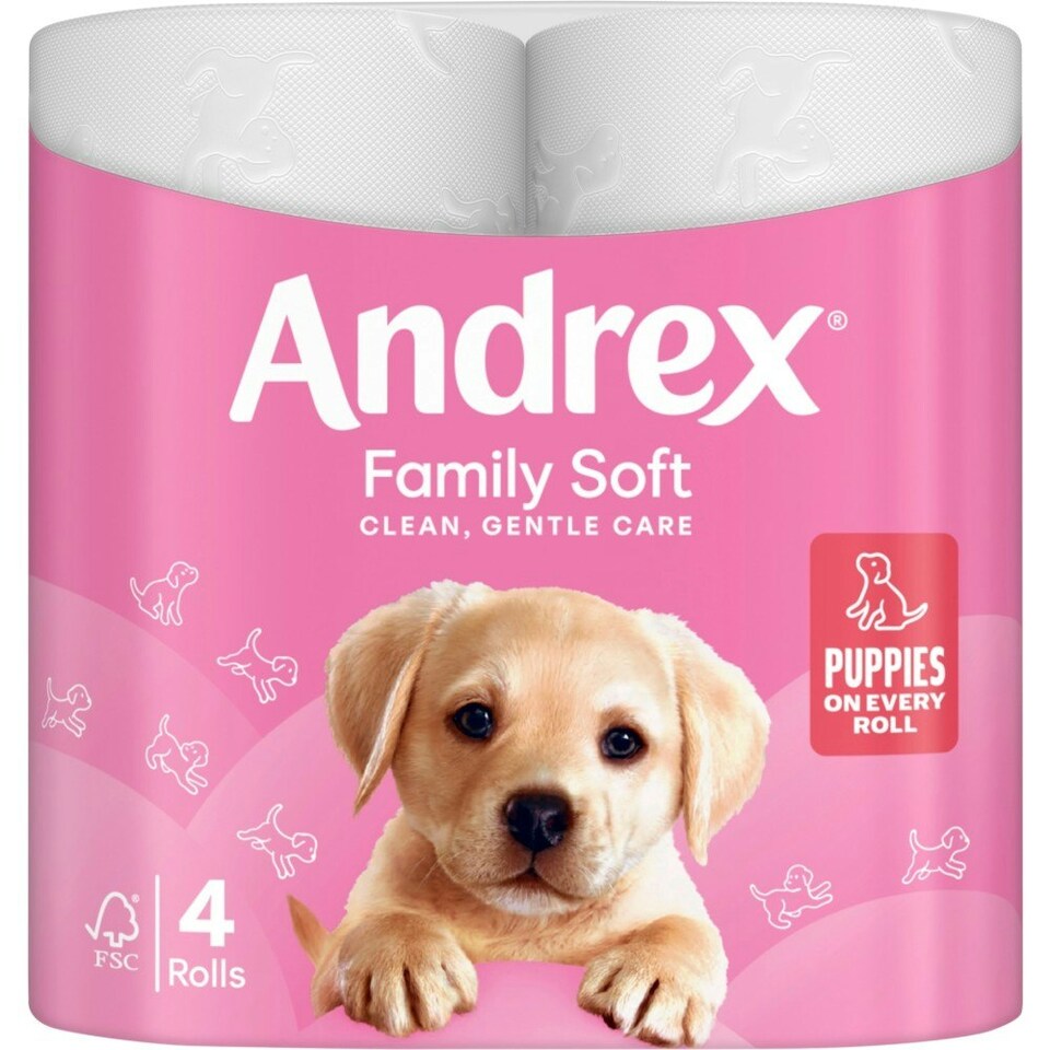 Andrex Toilet Paper Family Soft 4 Rolls x 6