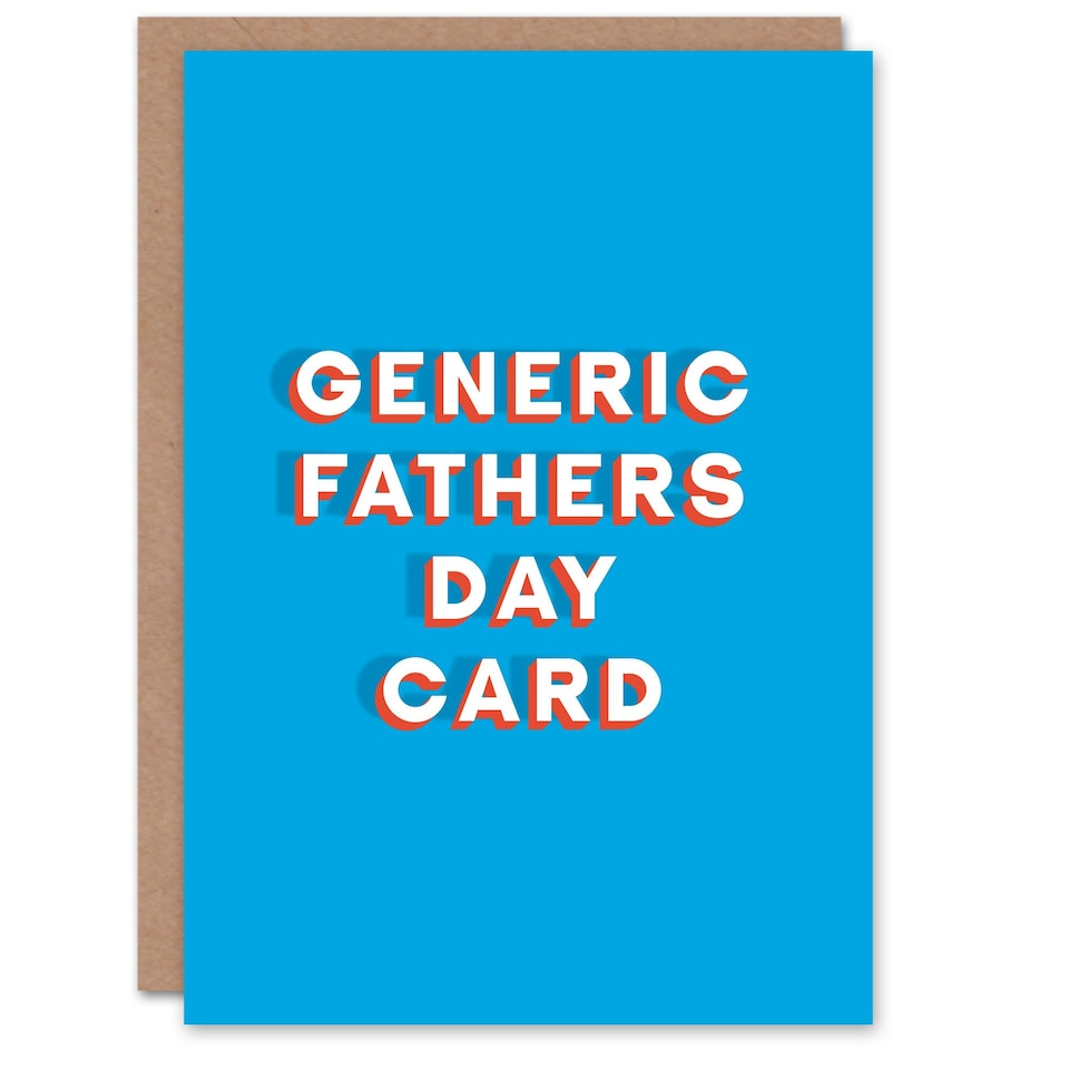 image 1 of Generic Bold Typography Fun Funny Cheeky Fathers Day Dad Card