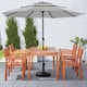 image 2 of Living and Home Patio Umbrella Base Stand Black