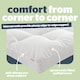 image 6 of Silentnight Anti-Allergy Ultimate Mattress Topper 1000, 10cm Thick | White | 1
