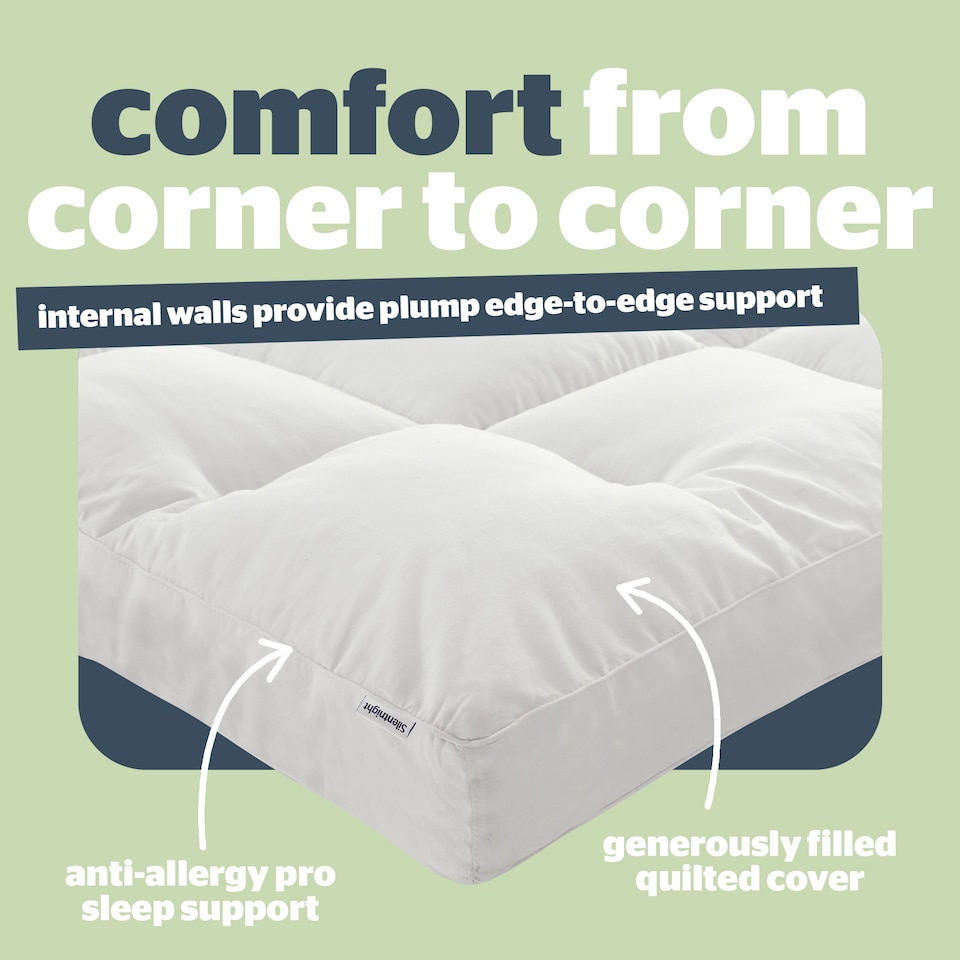 image 1 of Silentnight Anti-Allergy Ultimate Mattress Topper 1000, 10cm Thick | White | 1