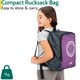 image 6 of Trail Kids Sleeping Bag Mummy Hooded 3 Season Soft Warm 2 Way Zip Boys Girls | Purple | Kids | 1