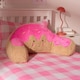image 2 of OHS Doughnut Cuddle Cushion Novelty Reading Pillow