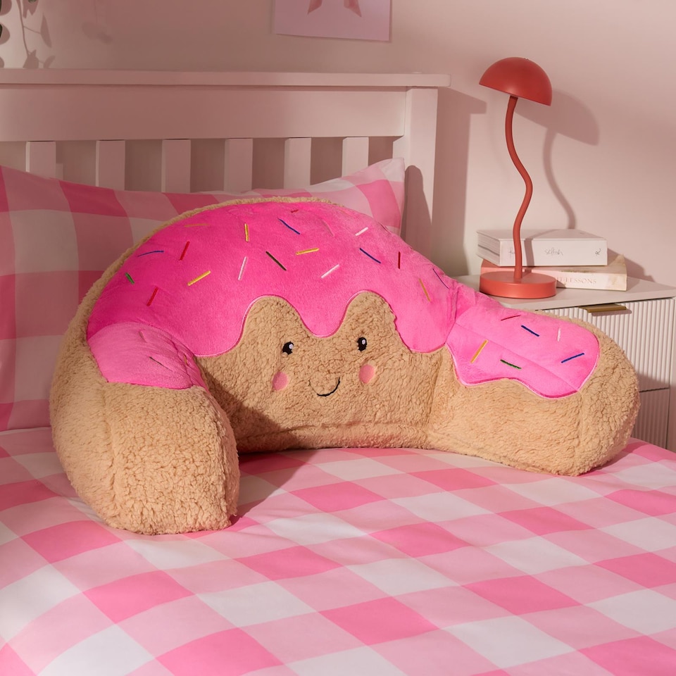 image 1 of OHS Doughnut Cuddle Cushion Novelty Reading Pillow