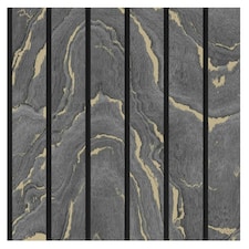 Muriva Woodgrain Effect Wallpaper - Charcoal - 10m x 53cm | Black