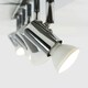 image 2 of ValueLights Polished Chrome 6 Way Adjustable GU10 Ceiling Spotlight - Complete with 5w LED Bulbs 6500K Cool White