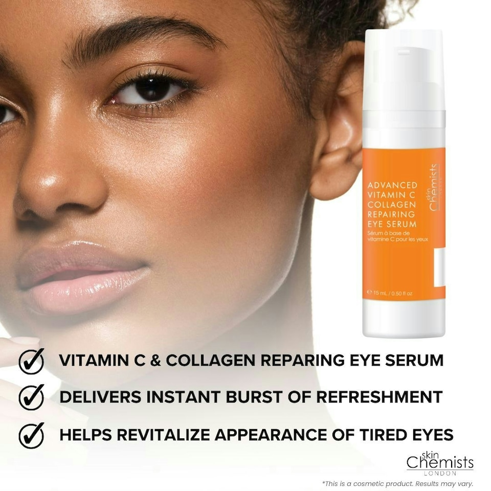 image 1 of skinChemists Advanced Vitamin C Collagen Repairing Eye Serum 15ml Twin Value Savings Pack