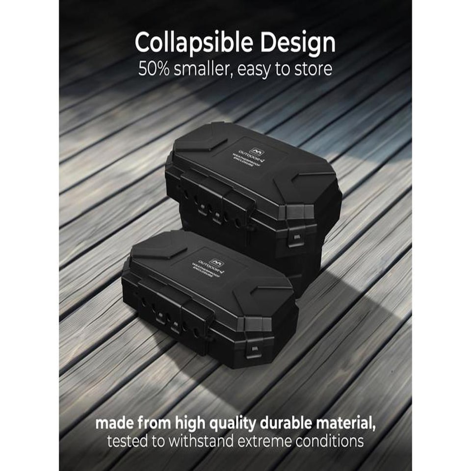 image 1 of Masterplug Collapsible Electrical Connection Box + Extension Lead 240V 4-Gang 13A 8M