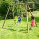 image 4 of Tiago Childrens Wooden Garden Swing Set