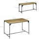 image 7 of HOMCOM Dining Table and Bench Set for 4, Modern Kitchen Table & 2 Benches