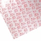 image 1 of Merry Christmas Red Print Clear Cellophane Gift Wrapping Roll 2m