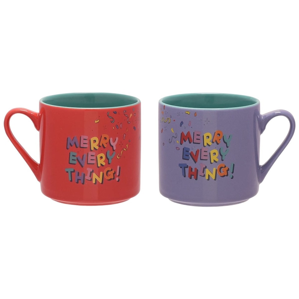 image 1 of Widdop Gifts Disney Lilo & Stitch Set of 2 Christmas Mugs