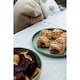 image 4 of Mikasa Summer Set of 4 Recycled Plastic 20cm Lipped Side Plates | Grey