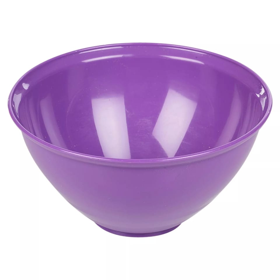 image 1 of Durable Plastic Colourful Kitchen Mixing Salad Bowls Microwave & Dishwasher Safe | Purple | Purple | 2.2 Litre | 1