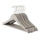 image 1 of Harbour Housewares Wooden Childrens Clothes Hanger - Grey - Pack of 10 - Wooden Hanger Coat Hanger Suit Hanger Jacket Hanger Shirt Hanger Trouser Hanger