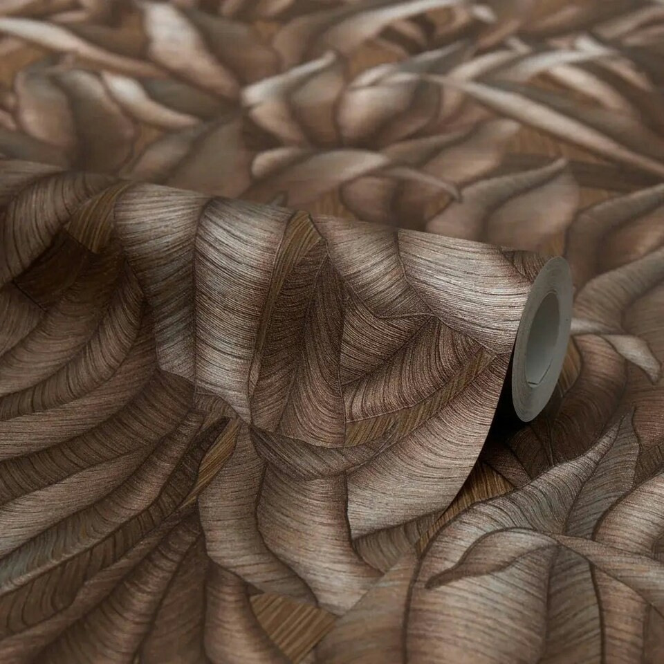 image 1 of Riviera Tropical Wallpaper in Copper | Copper | Copper