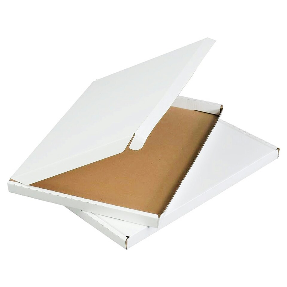 image 1 of 50 x White C6 (160x110x20mm) Strong Cardboard Large Letter Postal Mailing Shipping PIP Boxes White