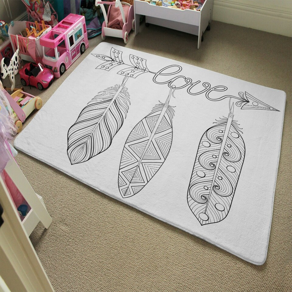 image 1 of Bohemian Arrow (Rug) Black | Medium: 80x150cm