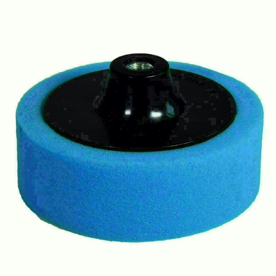 image 1 of Blue Sponge M14 Medium 150mm Polishing Mop Sponge Buffing Wheel Polisher