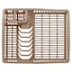image 1 of Plastic Large Dish Rack Drainer Kitchen Sink Plate Cutlery Draining Drip Tray | Multi | Taupe Small