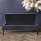 image 2 of Safar 120cm Ottoman Storage Bench - Naples Shoe Bench - Charcoal Lined Upholstery Storage Footstool