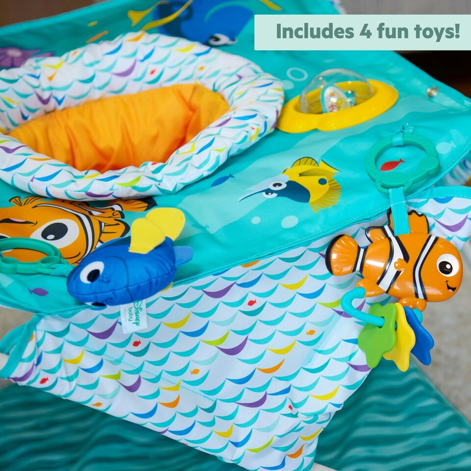 image 1 of Bright Starts Disney Baby Finding Nemo Pop ''N Jump Foldable Activity Center 6 Months+