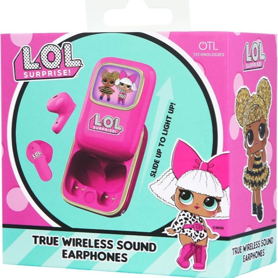 image 1 of L.O.L Surprise! Slide Open TWS Earphones | Pink
