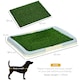 image 4 of PawHut Dog Toilet Indoor w/ Artificial Grass, Grid Panel, Tray, 63 x 48.5cm