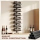 image 5 of HOMCOM Wall Mount Wine Rack for 8 Wine Bottles, Black