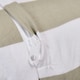 image 4 of OHS 2 Pack Stripe Frill Edge Soft Plush Cosy Cushion Covers Green | Sage