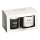 image 3 of Set of 2 Yin Yang Black Oud and Coconut Candles White