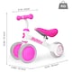 image 5 of AyeKu Baby Toddler Balance Bike Flashing Light Wheels, 1-3 Years, Rose Flower | Multi