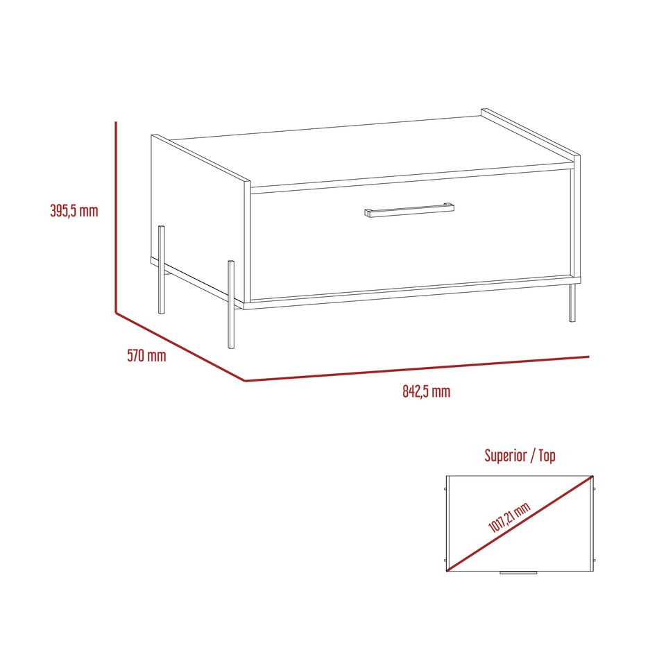 image 1 of Harvard, Storage Coffee Table Brown
