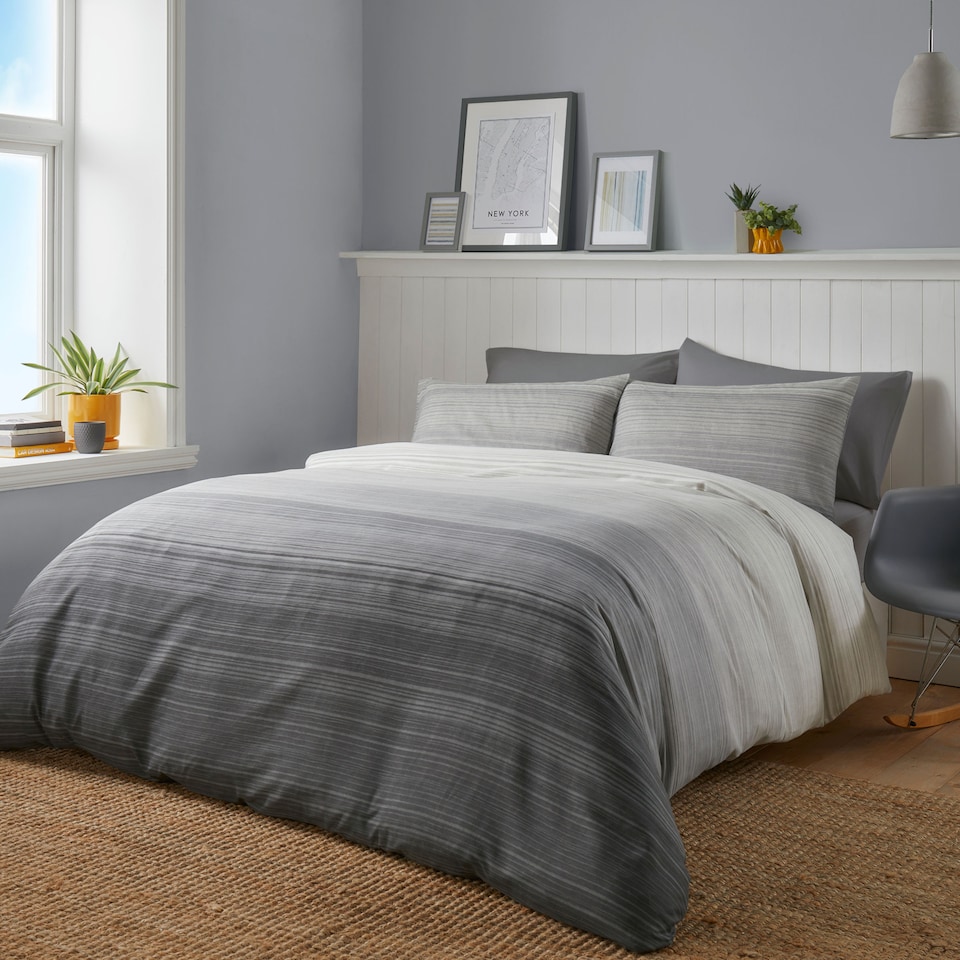 image 1 of Fusion Fairhaven Duvet Cover Set Charcoal
