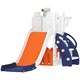 image 1 of AIYAPLAY 5 in 1 Toddler Slide Set with Basketball Hoop for Age 1-3 | Orange | Orange
