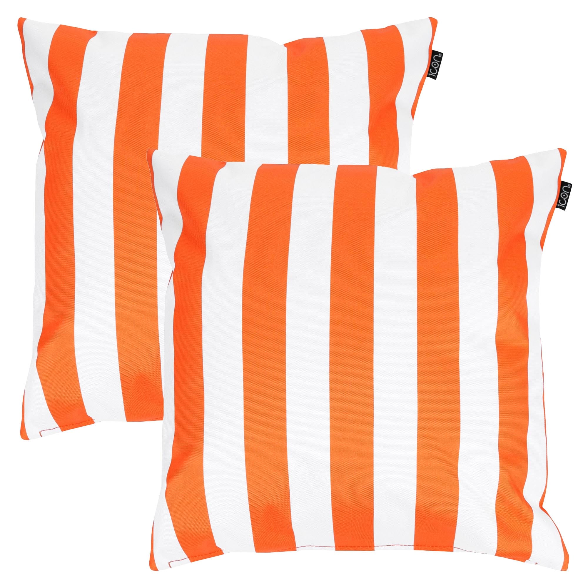 icon Deck Stripe Indoor-Outdoor Cushion, Pack of 2, Orange