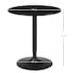image 3 of HOMCOM Round Dining Table, Modern Kitchen Table with Steel Base, Non-slip Foot Pad for Living Room, Dining Room, Black