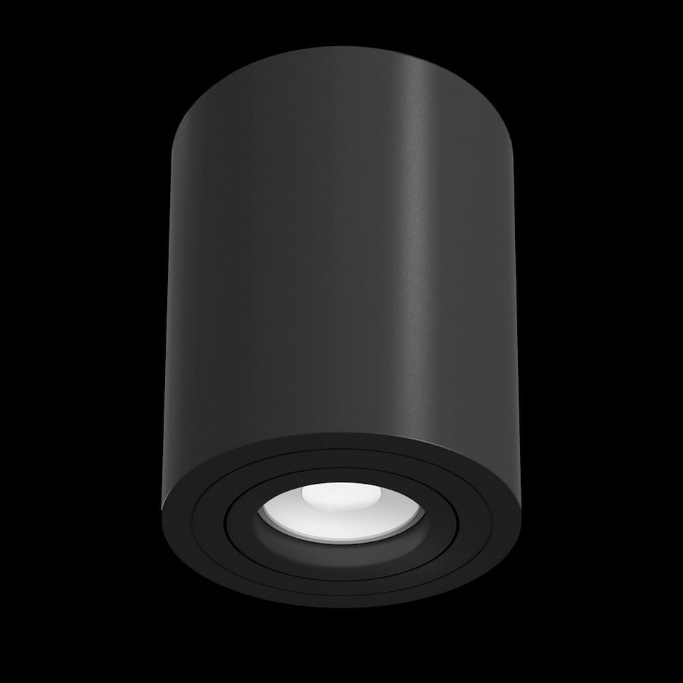 image 1 of Alfa Surface Mounted Ceiling Downlight Black, 1 Light, GU10