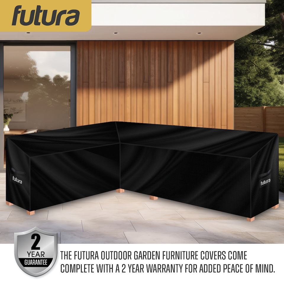 image 1 of Futura L Shape 222x286x80cm Waterproof Garden Furniture Cover 420D