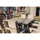 image 3 of Ergo 8 Seater Square Table Set Including 8 Chairs - Swedish Redwood - L149 x W149 x H77 cm - Minimal Assembly Required