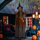 image 1 of HOMCOM Outdoor Halloween Animatronic with Sound Activated, Light Up Eyes