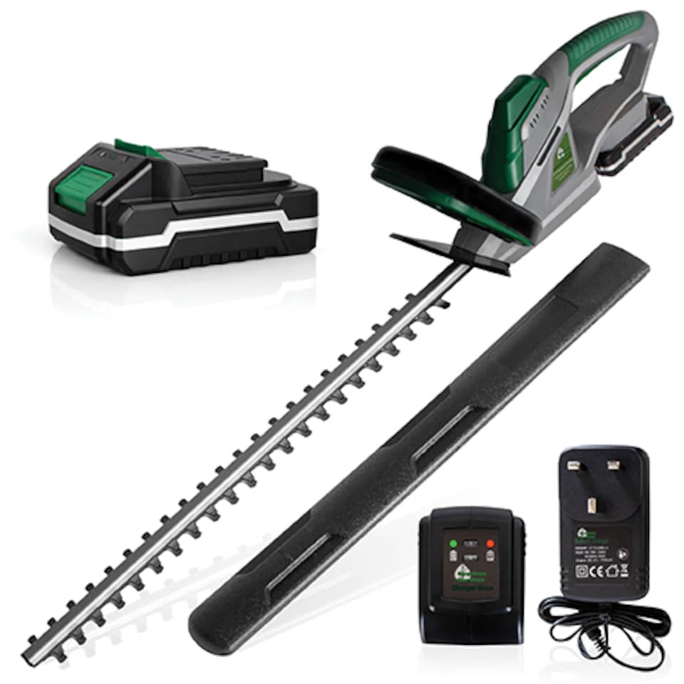image 1 of Gracious Gardens 18V Cordless Hedge Trimmer 1 Battery & 1 Charger | Green | Green | 1