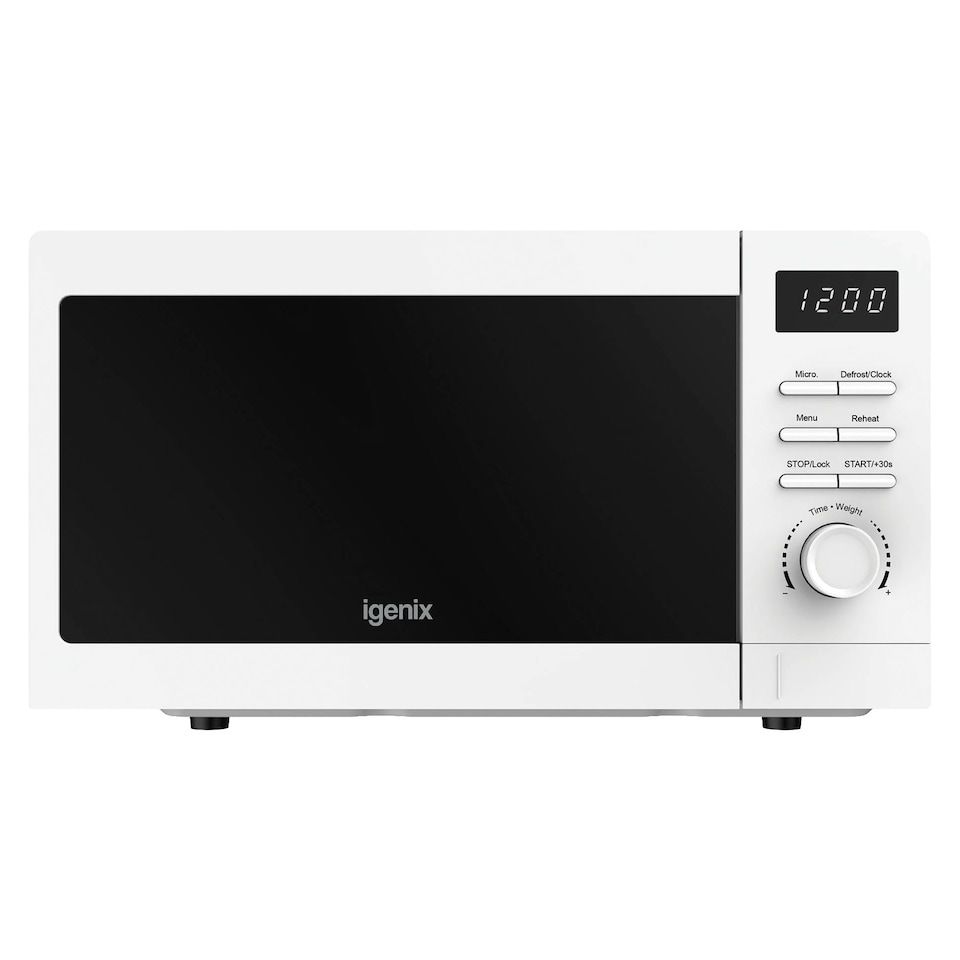 image 1 of Digital Microwave, 20 Litre, 5 Power Settings, 800W, White IGMS02080W