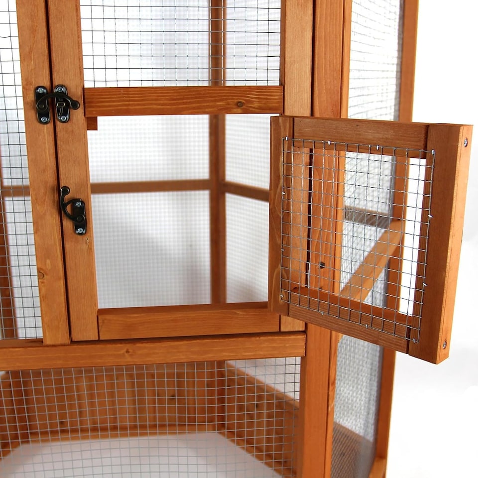 image 1 of Actiaspet Large Wooden Aviary for Birds & Small Animals | 1500 x 1500 x 1600 mm