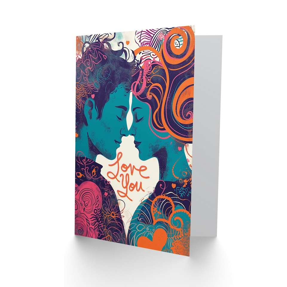 image 1 of Love You Creative Couple Anniversary Valentines Her Wife Card