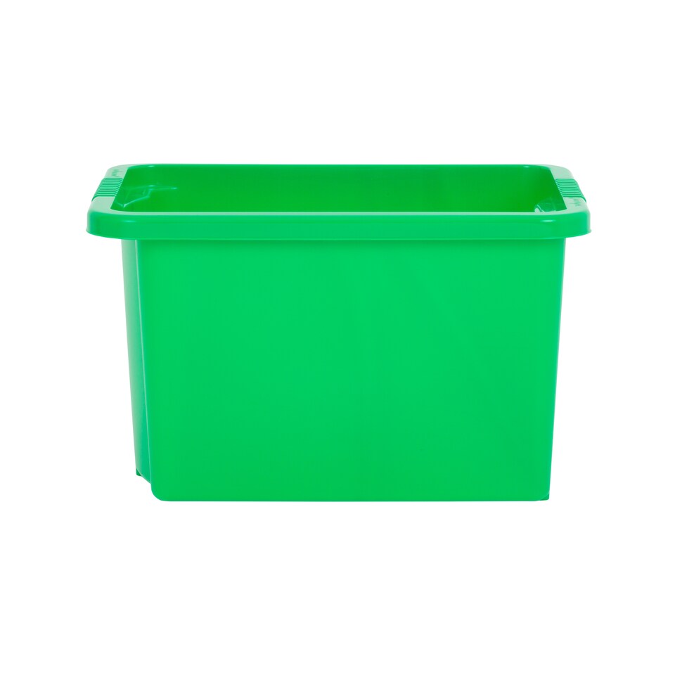 image 1 of Wham Stack & Store 4 x 24L Plastic Storage Boxes | Green | 4